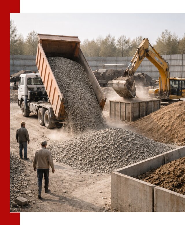 Доставка нерудных материалов с погрузкой и разгрузкой в Лениногорске