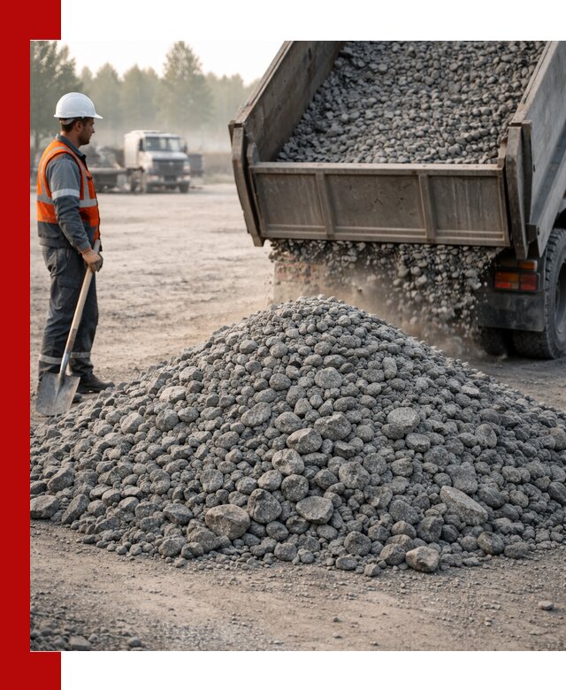 Гранитный щебень фракции 100–201 для строительства в Лениногорске