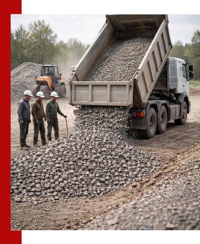 Доставка гравийного щебня фракции 70-120 в Лениногорске
