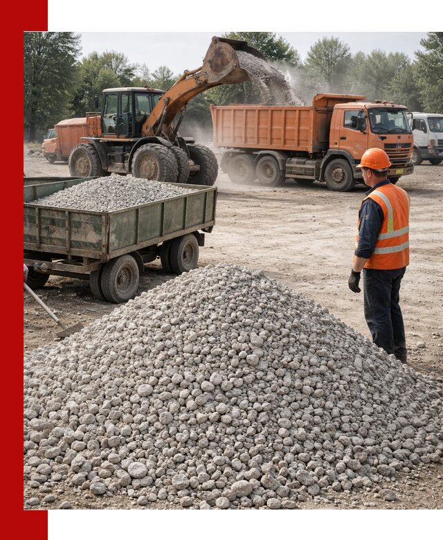 Доставка известнякового щебня фракция 20–40 в Лениногорске