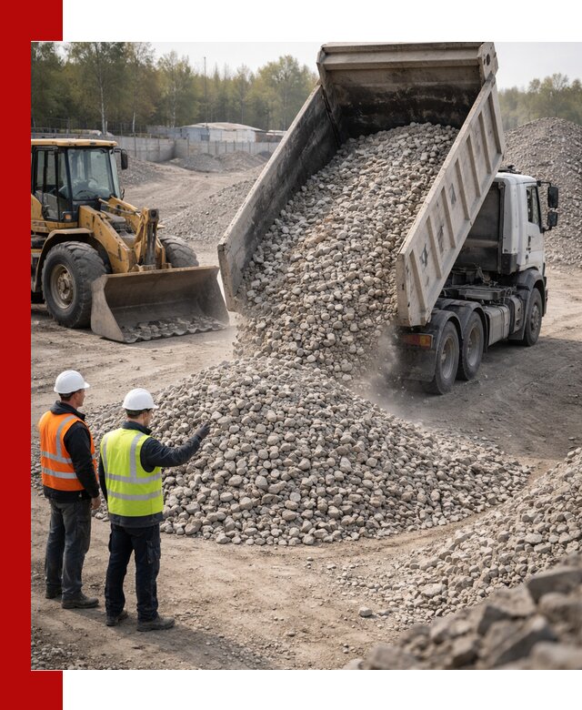 Вторичный щебень фракция 40–70 доставка в Лениногорске