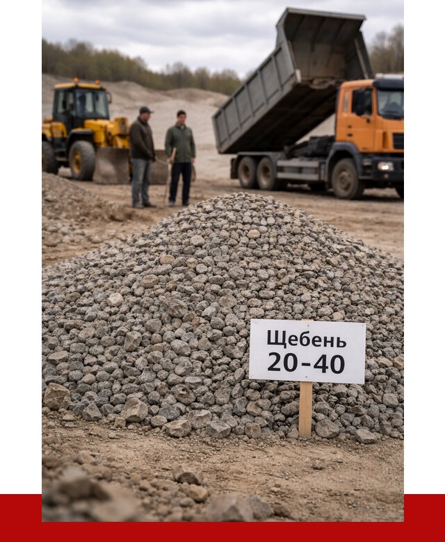 Бетонный щебень фракция 20-40 в Лениногорске от 2528 р. | ПРОНЕРУДЛнр