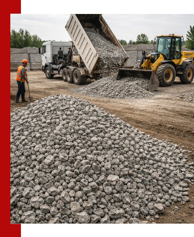 Доставка бетонного щебня фракции 40-70 в Лениногорске