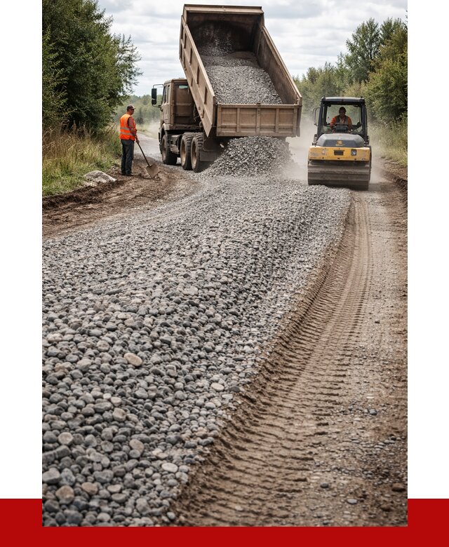 Щебень для отсыпки дороги в Лениногорске от 2786 р. ПРОНЕРУДЛнр