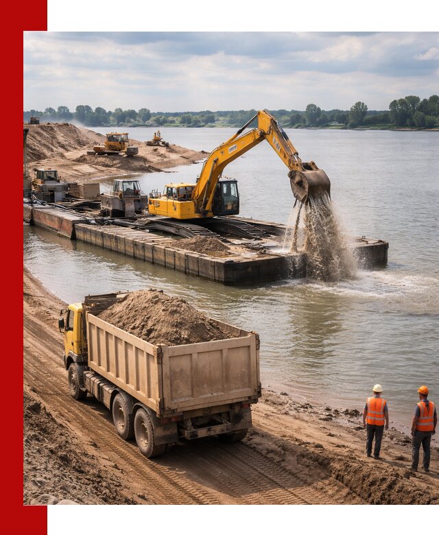 Намывной песок с доставкой в Лениногорске оптом и в розницу