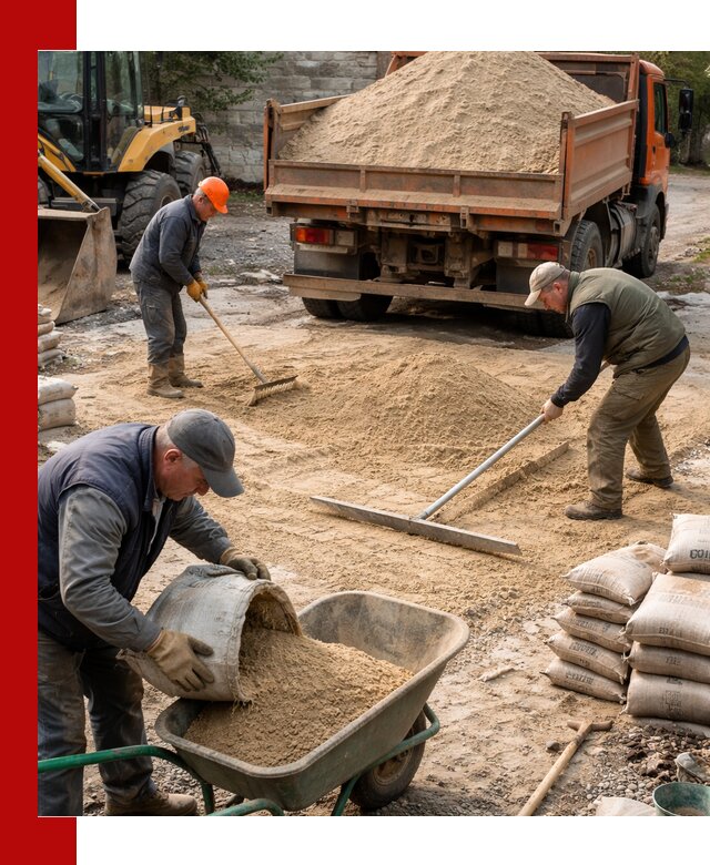 Поставка песка для стяжки в Лениногорске с быстрой доставкой