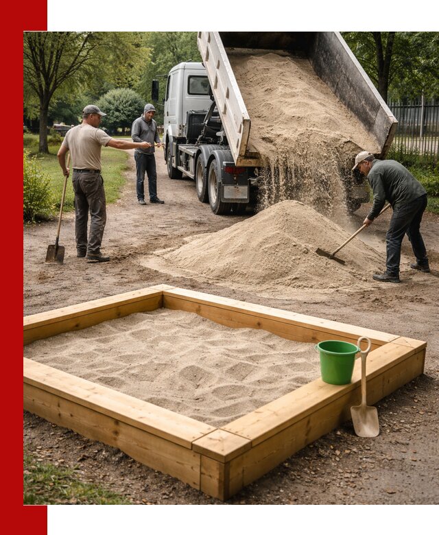 Песок для песочницы с доставкой в Лениногорске недорого и чистый