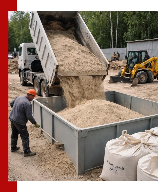 Кварцевый песок для фильтра в Лениногорске — доставка и качество