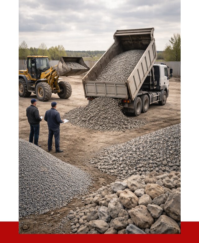 Гравий и камень с доставкой в Лениногорске от 4334 р. - ПРОНЕРУДЛнр