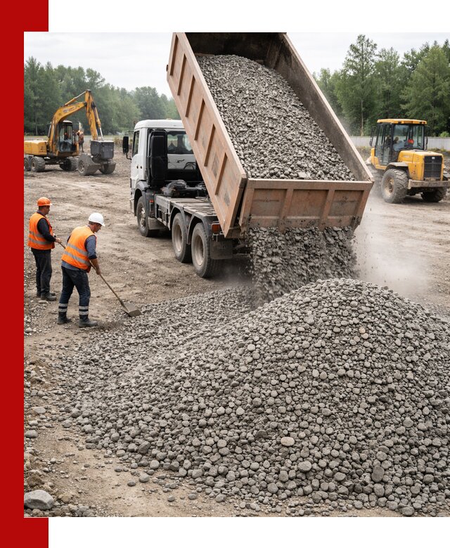 Доставка гравия фракции 40-70 в Лениногорске оптом и в розницу