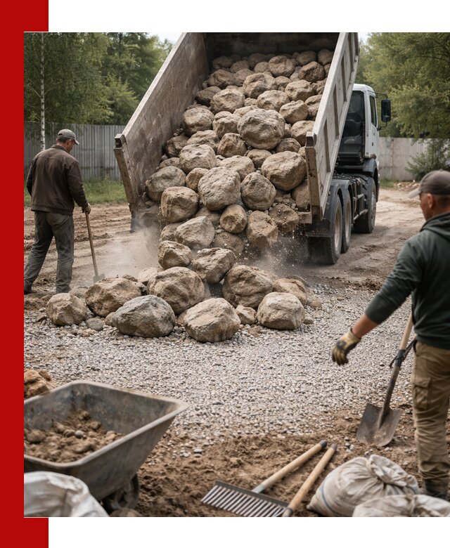 Доставка и укладка булыжника в Лениногорске