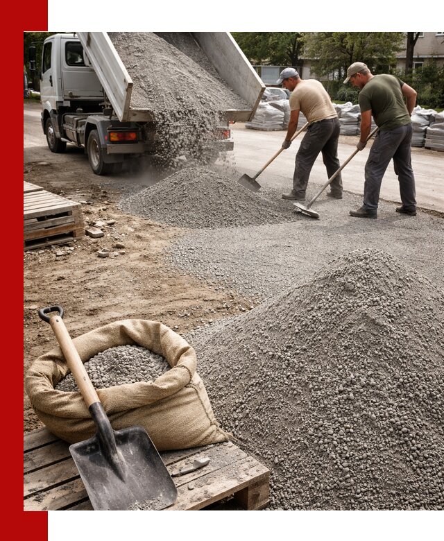 Отсев для тротуарной плитки в Лениногорске — доставка и укладка