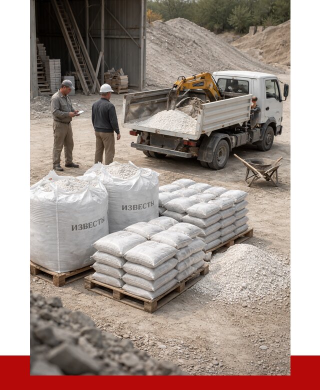 Известь строительная в Лениногорске с доставкой от 4334 р. | ПРОНЕРУДЛнр