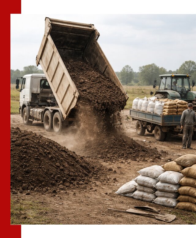Доставка грунта и удобрений оптом в Лениногорске для сельхоз и строительства