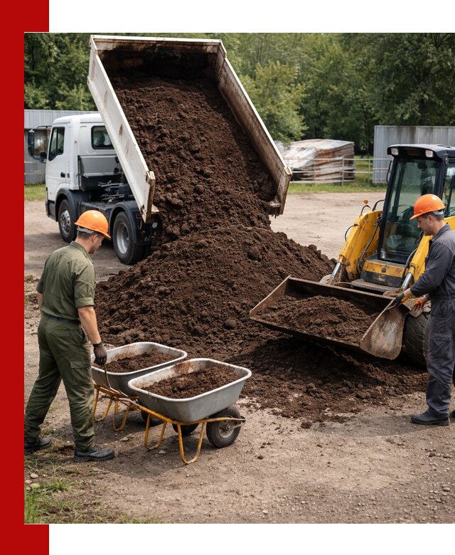 Доставка торфо-земляной смеси в Лениногорске для огорода и ландшафта