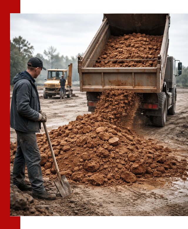 Глина для засыпки в Лениногорске с доставкой самосвалами