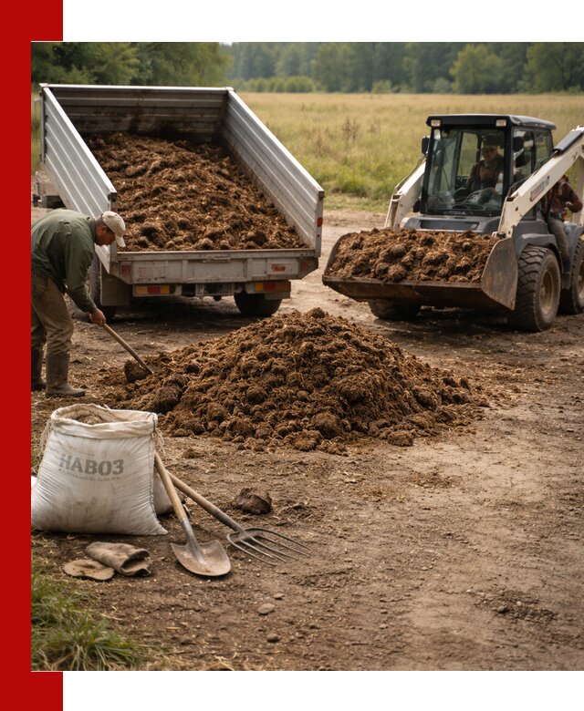 Доставка конского навоза в Лениногорске с разгрузкой и доставкой на объект