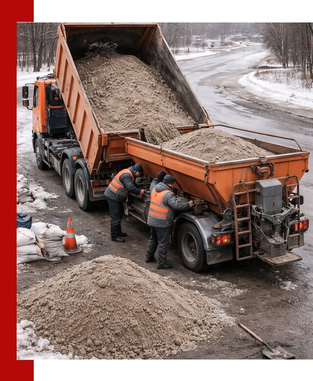 Поставка и вывоз пескосоля в Лениногорске оптом и в розницу