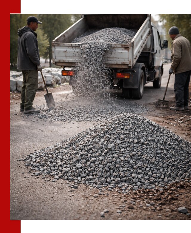 Гранитная крошка для посыпки дорог и тротуаров в Лениногорске