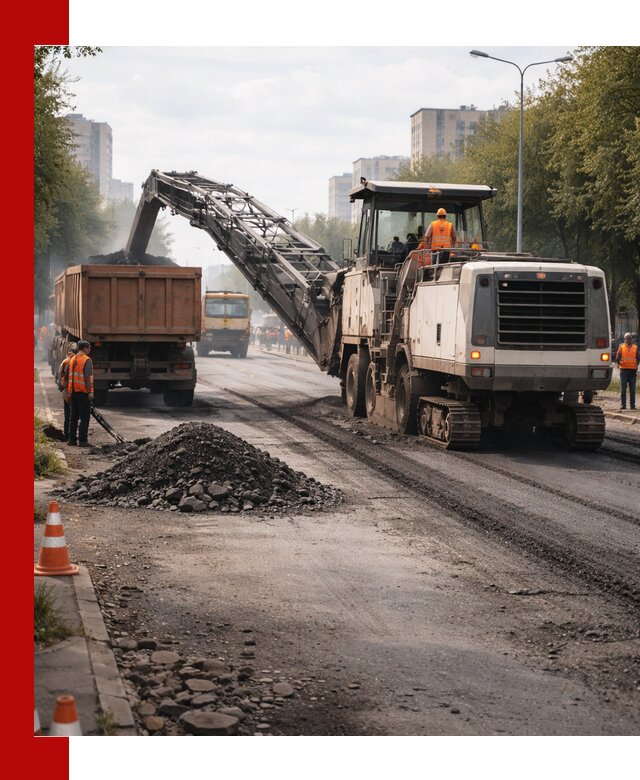 Фрезерованный асфальт в Лениногорске — удаление и вывоз старого покрытия