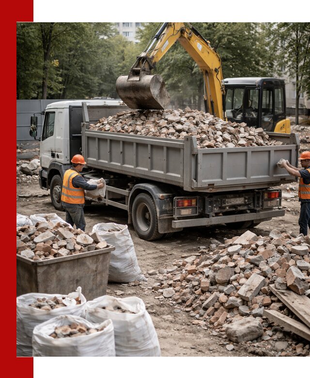 Вывоз строительного мусора в Лениногорске с самосвалами и контейнерами