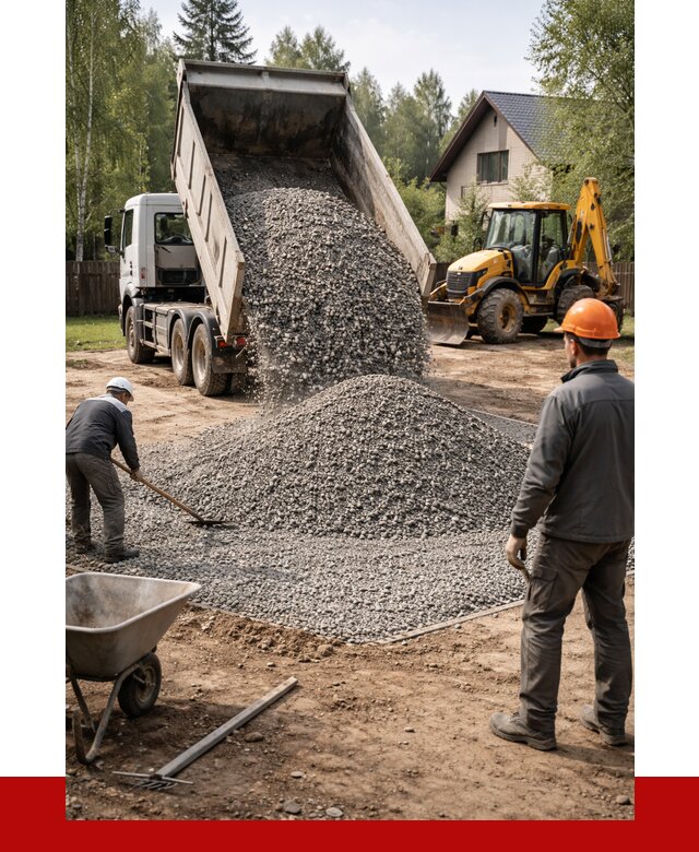 Отсыпка участка щебнем в Лениногорске от 6708 р. ПРОНЕРУДЛнр